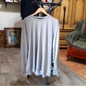 Mens Quikdry knit long sleeve shirt 2XL pro zone gray athletic wear
